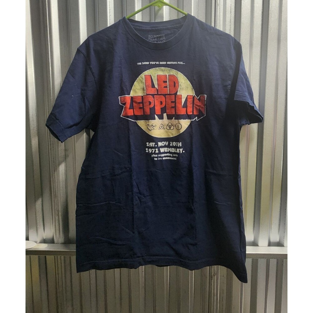 Led Zeppelin Sat. Nov 20th, 1971, Wembley Shirt Blue Size L
